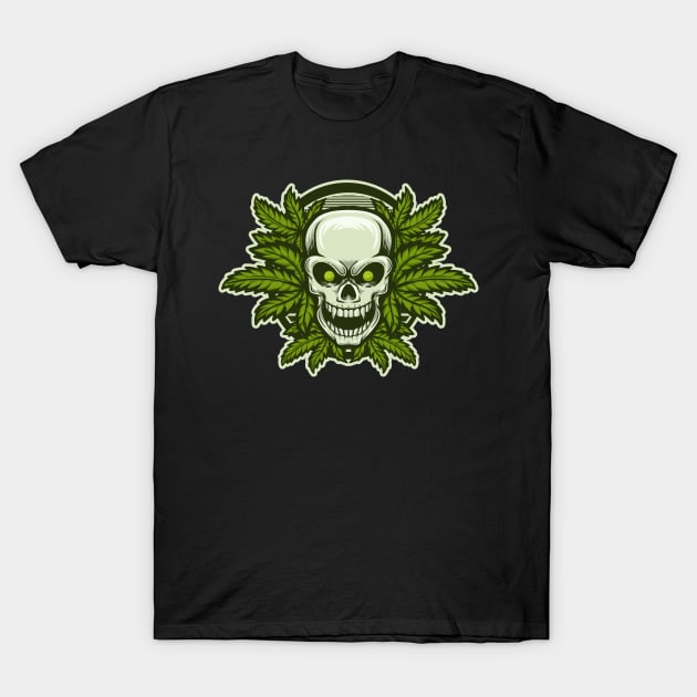 SKULL WEEDS T-Shirt by NSC.gd